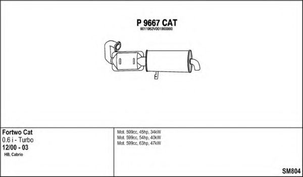 FENNO SM804 Exhaust System